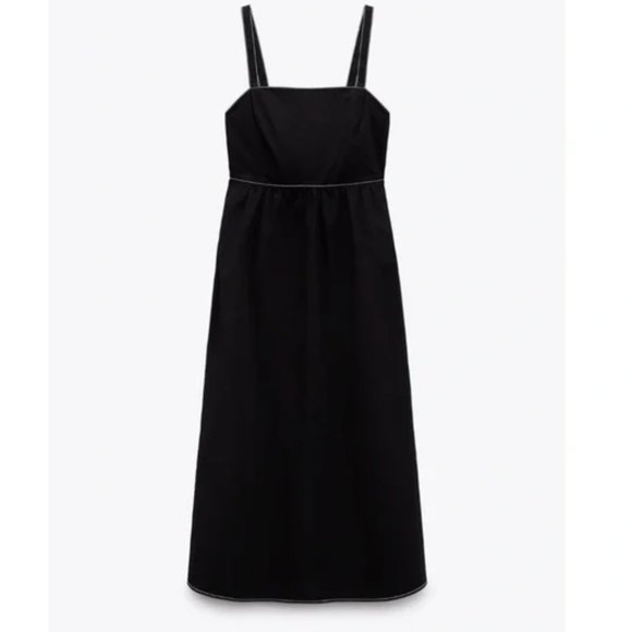 Zara Black Maxi Dress - Picture 5 of 9